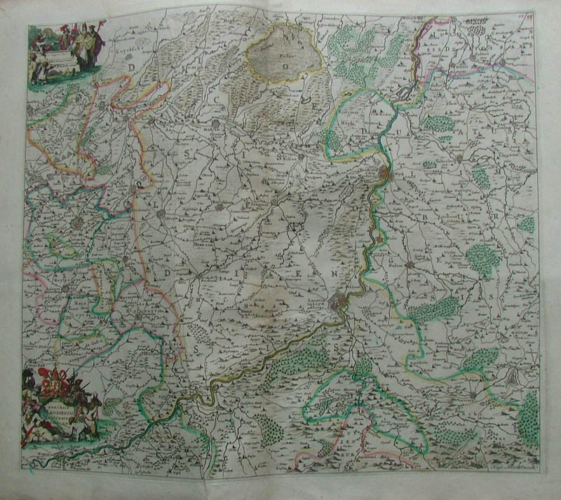 afbeelding van kaart Dioecesis Leodiensis accurata tabula van Frederik de Wit