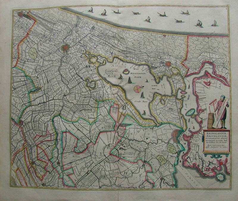 afbeelding van kaart Rhinolandiae, Amstelandiae et circumjacent aliquot territorioru. accurata desc. van Frederik de Wit