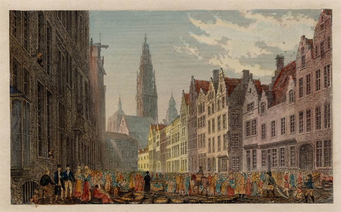 afbeelding van prent Antwerpen van Captain R. Batty (Antwerpen, Antwerp)