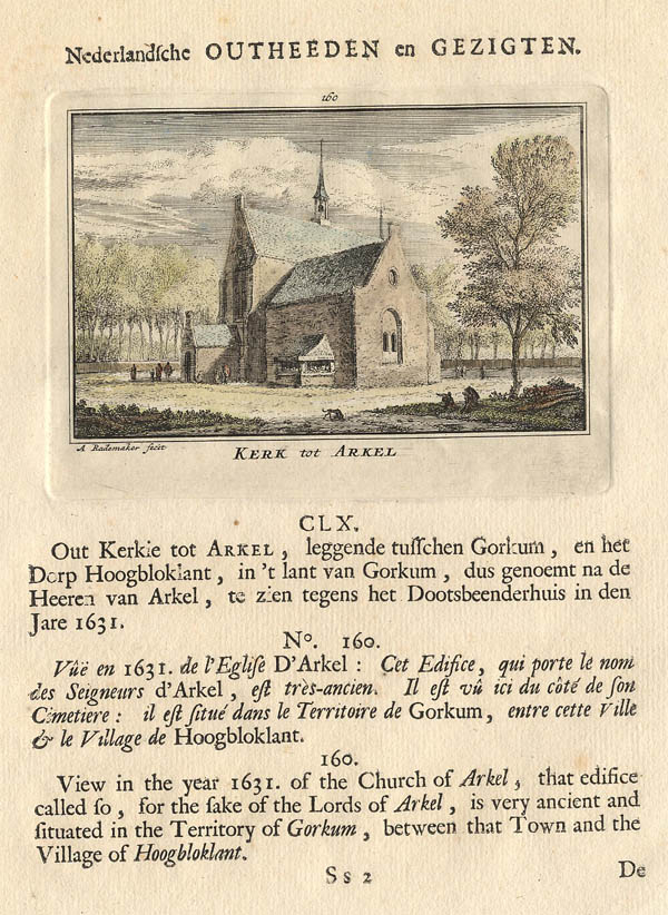 afbeelding van plattegrond Kerk tot Arkel van Rademaker, Barents (Arkel)