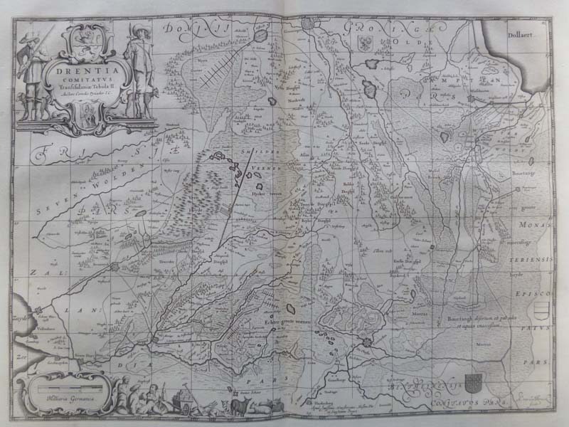 afbeelding van kaart Drentia Comitatus : Transisulaniae Tabula II Auctore Cornelio Pynacker I. C. van Cornelis Pijnacker, A van den Broeck