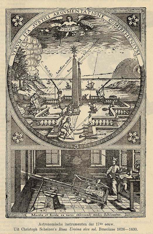 afbeelding van prent Astronomische Instrumenten van Winkler Prins