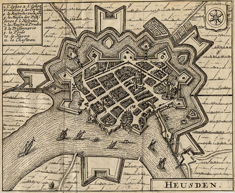 afbeelding van plattegrond Heusden van Lodovico Guicciardini (Heusden)