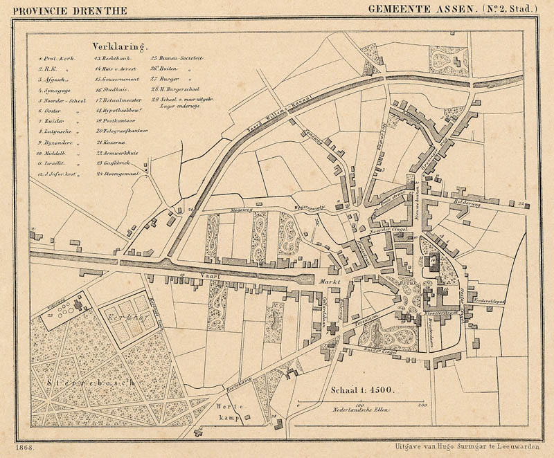 afbeelding van Kuyperkaart Assen (Stad) van Kuyper (Kuijper)