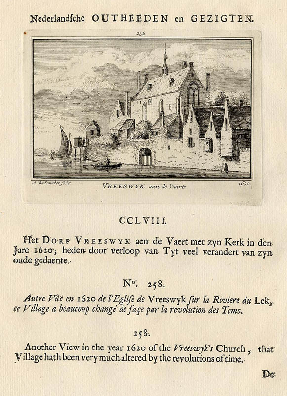 afbeelding van prent Vreeswyk aan de Vaart 1620 van Abraham Rademaker (Vreeswijk)