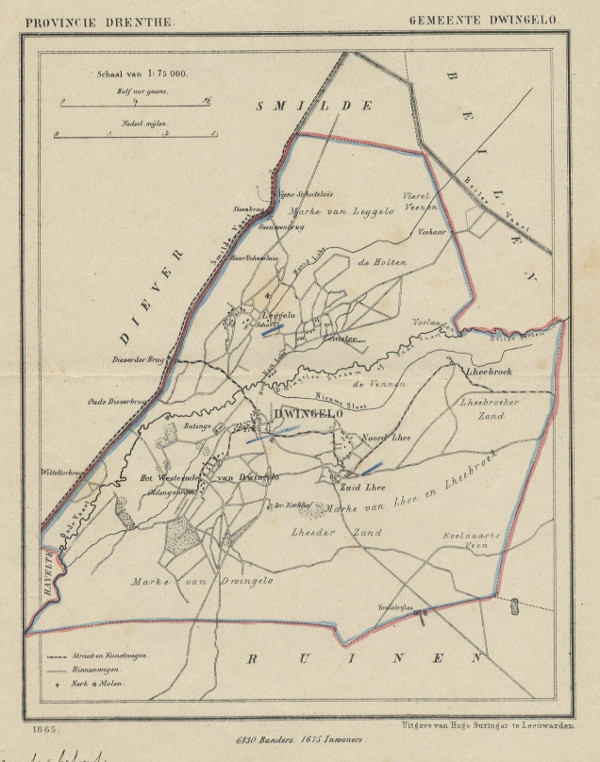 afbeelding van Kuyperkaart Dwingelo van Kuyper (Kuijper)