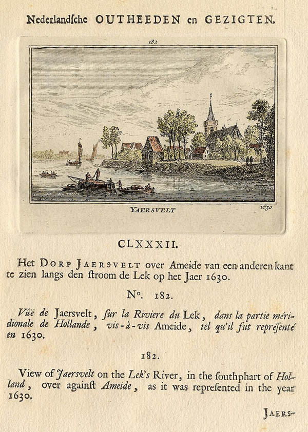 afbeelding van prent Yaersvelt 1630 1632 van Abraham Rademaker (Jaarsveld)