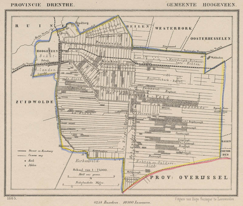 afbeelding van Kuyperkaart Hoogeveen van Kuyper (Kuijper)