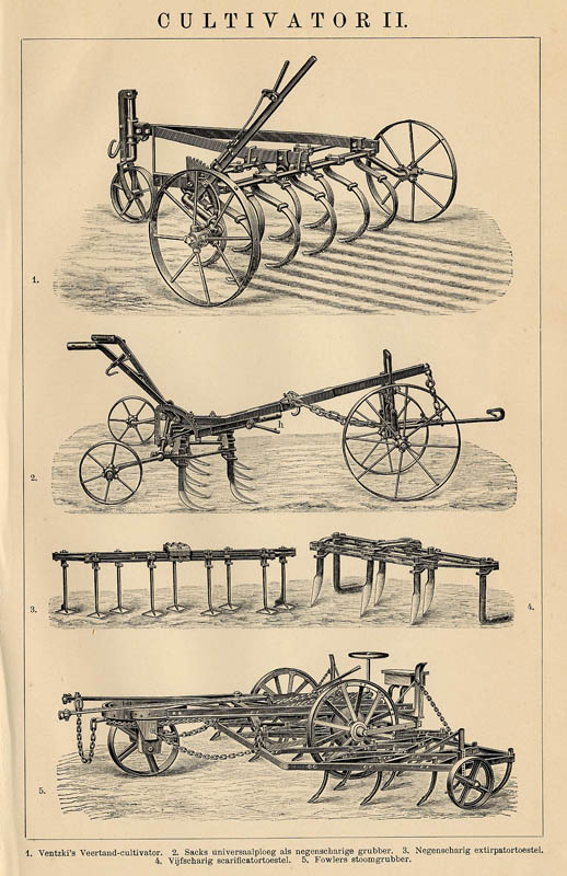 afbeelding van prent Cultivator II van Winkler Prins