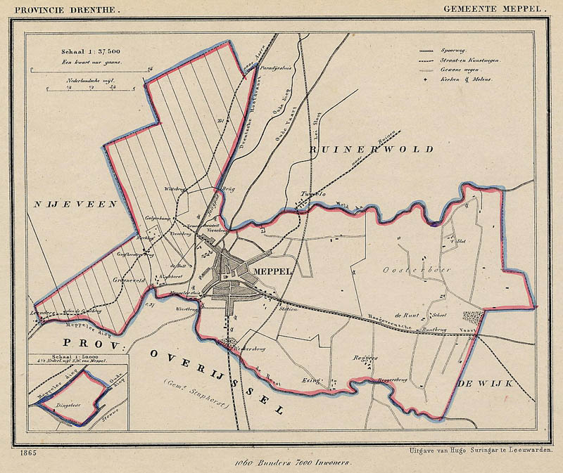 afbeelding van Kuyperkaart Meppel van Kuyper (Kuijper)