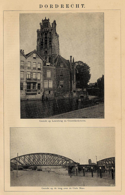 afbeelding van prent Dordrecht van Winkler Prins (Dordrecht)