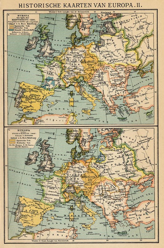 afbeelding van kaart Historische kaarten van Europa II van Winkler Prins