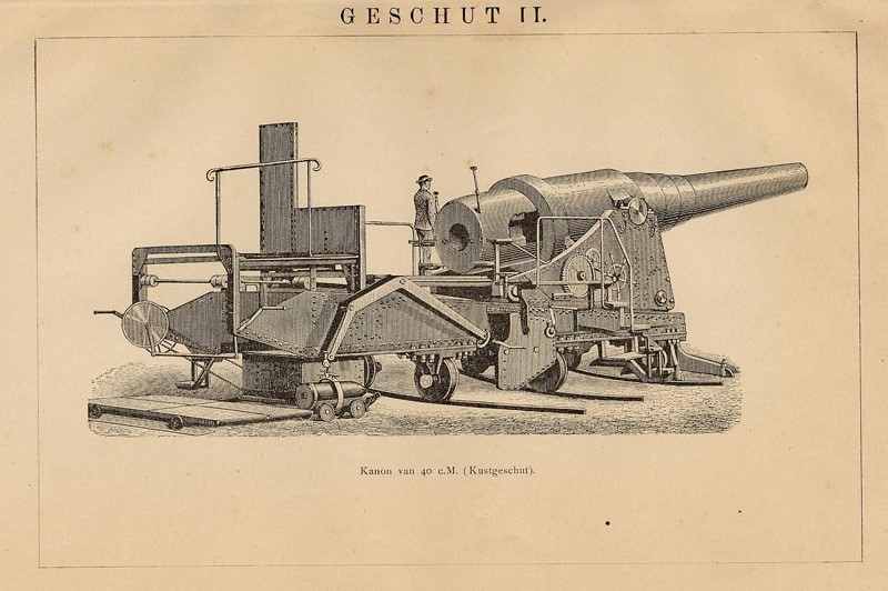 afbeelding van prent Geschut II van Winkler Prins