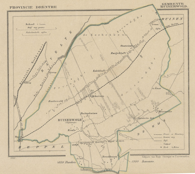 afbeelding van Kuyperkaart Ruinerwold van Kuyper (Kuijper)