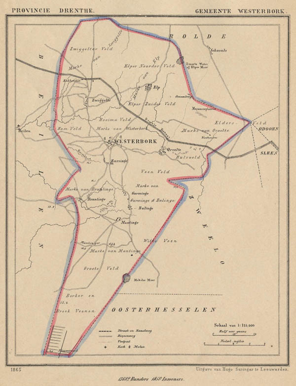 afbeelding van Kuyperkaart Westerbork van Kuyper (Kuijper)