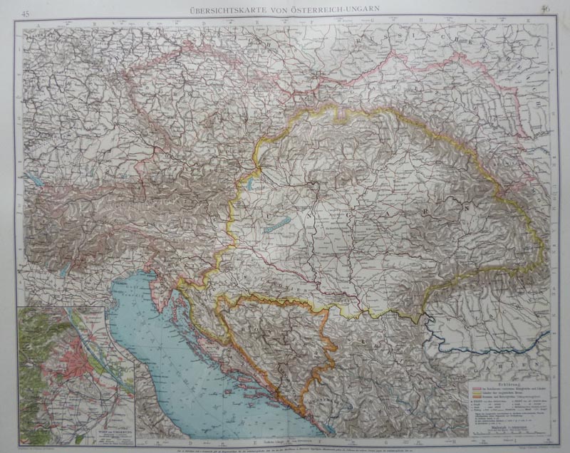 afbeelding van kaart Ubersichtskarte von osterreich-Ungarn van A. Thomas, E. Umbreit