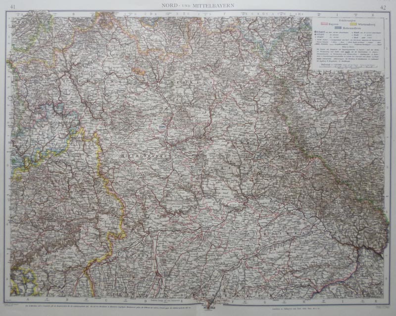 afbeelding van kaart Nord- und Mittelbayern van F. Kromayer, E. Umbreit