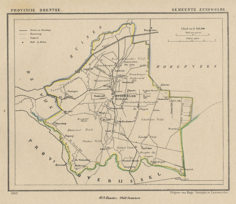 afbeelding van Kuyperkaart Zuidwolde van Kuyper (Kuijper)