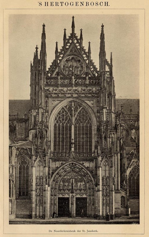 afbeelding van prent ´s Hertogenbosch (St Janskerk) van Winkler Prins (Den Bosch, ´s-Hertogenbosch)