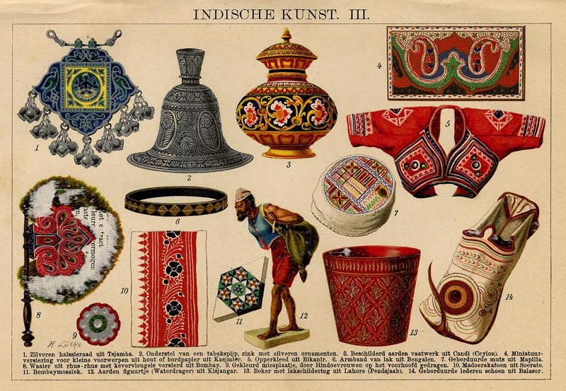 afbeelding van prent Indische kunst III van Winkler Prins