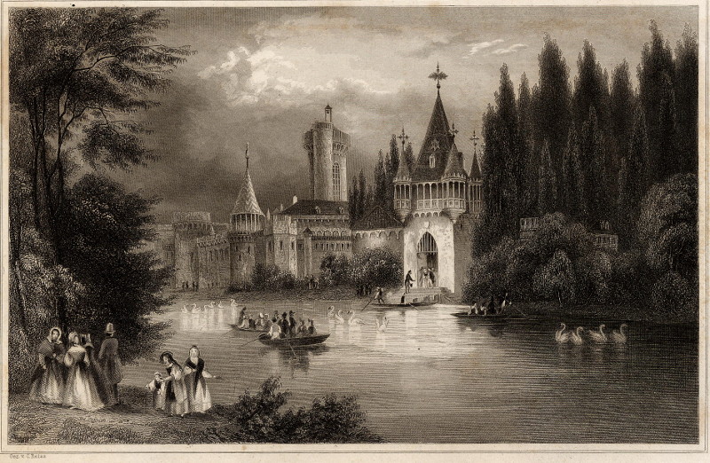 afbeelding van prent Laxenburg van C. Reiss (Laxenburg)