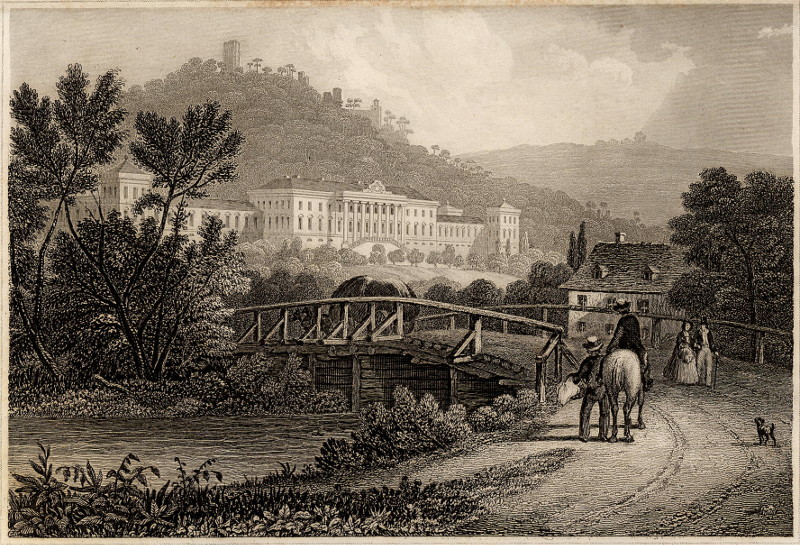 afbeelding van prent Baaden bey Wien (Schloss Weilburg) van - (Baden)