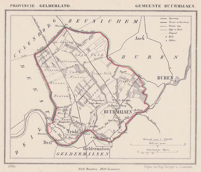 afbeelding van Kuyperkaart Buurmalsen van Kuyper (Kuijper)