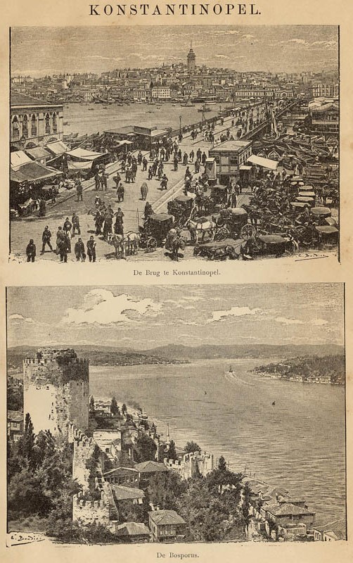 afbeelding van prent Konstantinopel van Winkler Prins (Istanbul, Constantinopel)