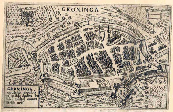 afbeelding van plattegrond Groninga van Valegio (Groningen)