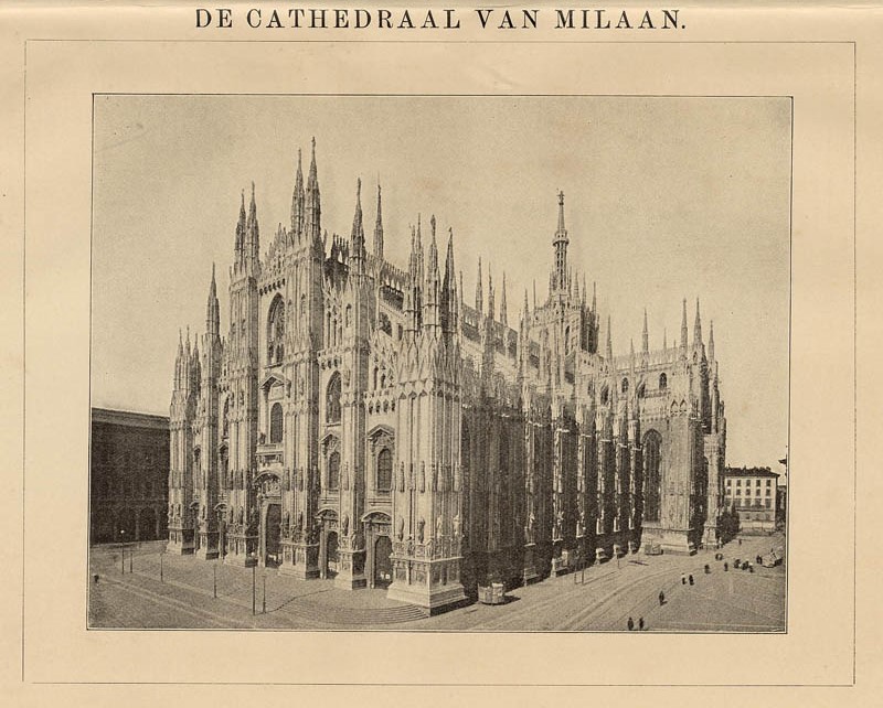 afbeelding van prent Cathedraal van Milaan van Winkler Prins (Milaan)
