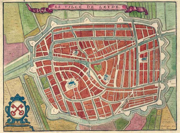 afbeelding van plattegrond La ville de Leyde van Harrewijn (Leiden)