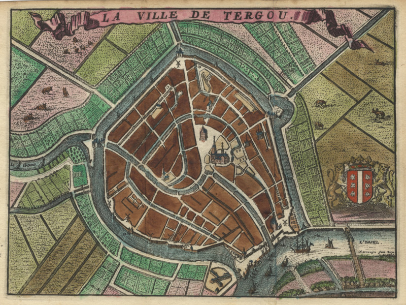 afbeelding van plattegrond La ville de Tergou van Harrewijn (Gouda)