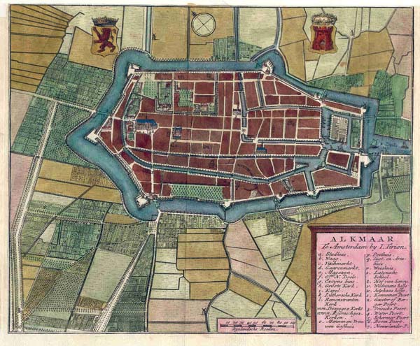 afbeelding van plattegrond Alkmaar van Isaac Tirion (Alkmaar)