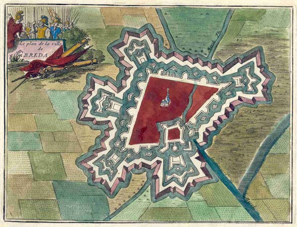 afbeelding van plattegrond Le plan de la ville de Breda van Harrewijn (Breda)