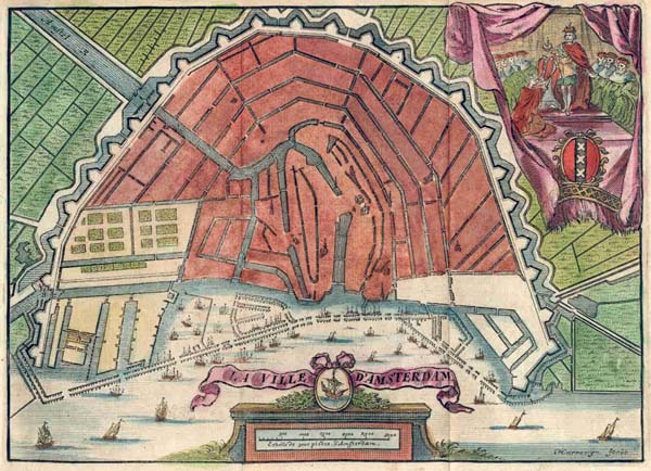 afbeelding van plattegrond La ville d Amsterdam van Harrewijn (Amsterdam)