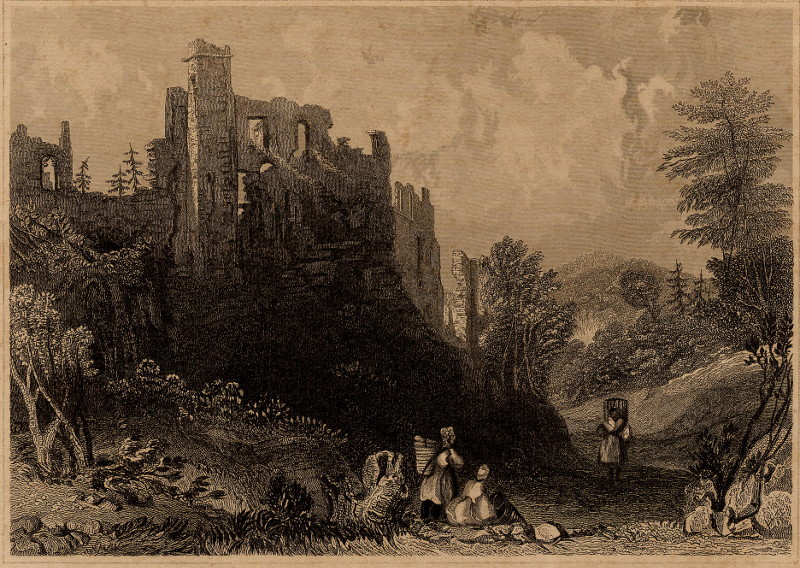 afbeelding van prent Ruine Henneberg van NN (Henneburg)