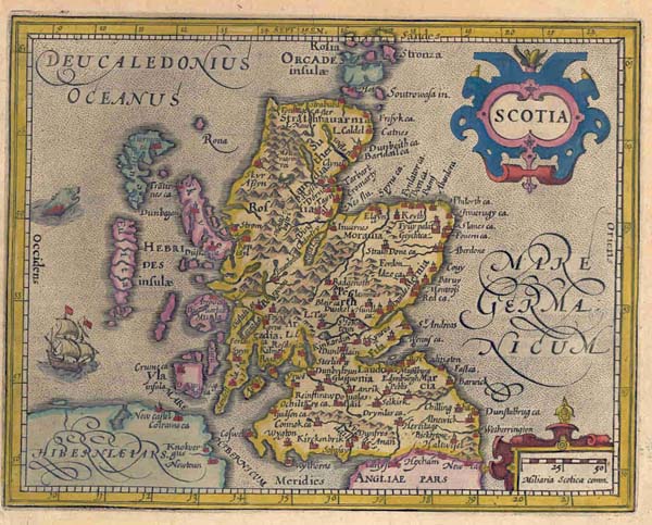 afbeelding van kaart Scotia van Mercator / Hondius