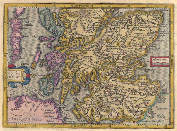 afbeelding van kaart Scotiae tabula II van Mercator / Hondius