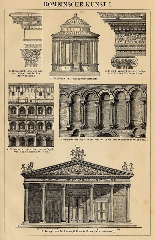 afbeelding van prent Romeinsche kunst I van Winkler Prins