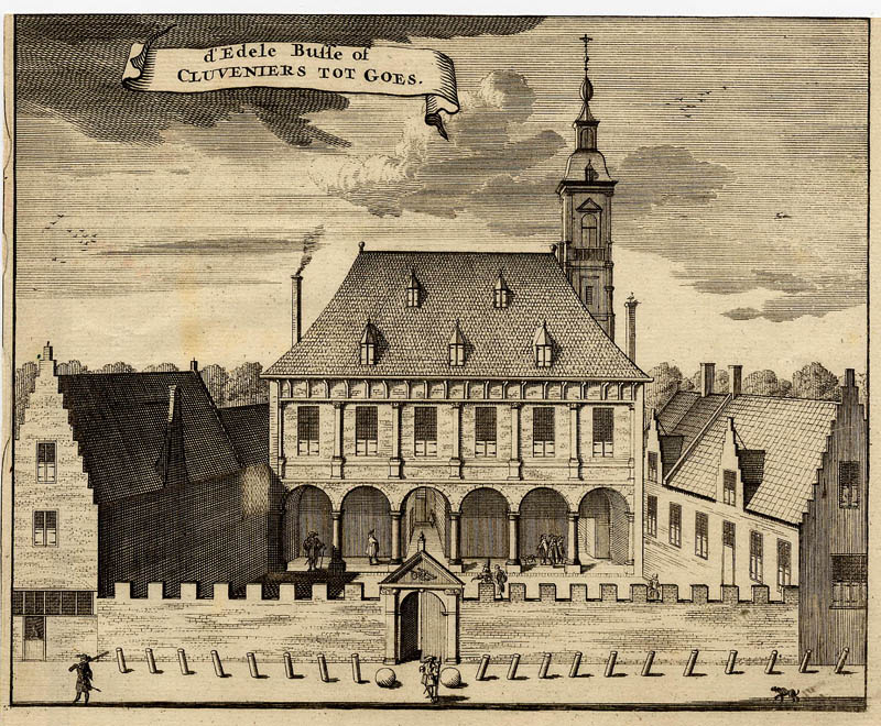 afbeelding van prent d´Edele Busse of Cluveniers tot Goes van M. Smallegange (Goes)