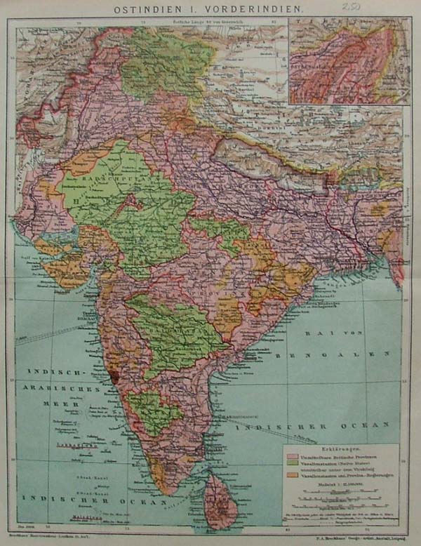 afbeelding van kaart Ostinien i. Vorderinien van F.A. Brockhaus (Burma)