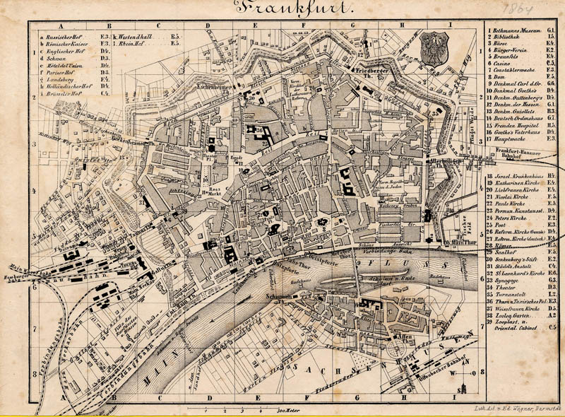 afbeelding van plattegrond Frankfurt van Ed. Wagner (Frankfurt)