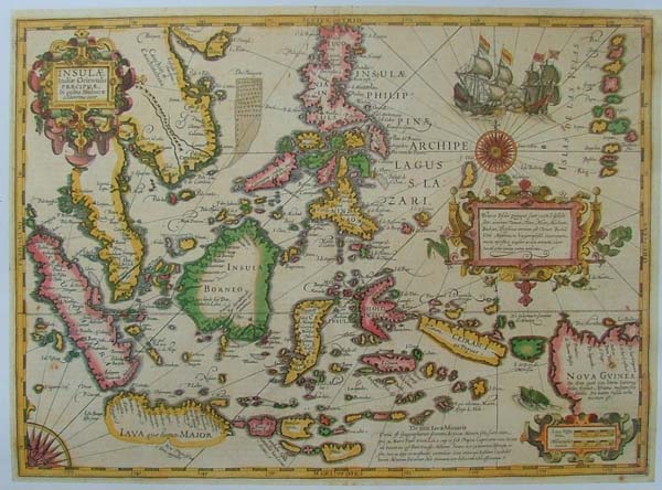afbeelding van kaart REPRODUCTION: Insulae Indiae Orientalis Praecipuae van Mercator-Hondius