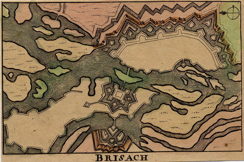 afbeelding van plattegrond Brisach van Cornelis Danckerts (Neuf-Brisach)