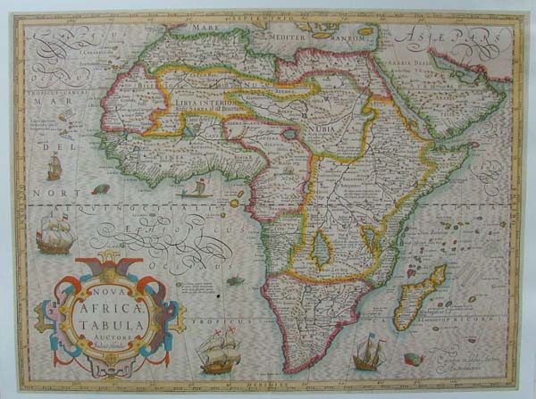 afbeelding van kaart REPRODUCTION: Nova Africae Tabula van Mercator / Hondius
