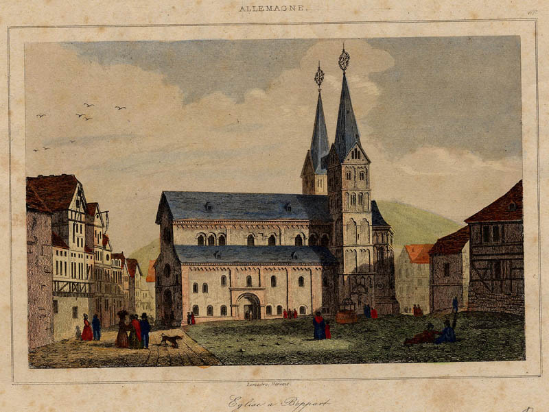 afbeelding van prent église � Boppart van Augustin Francois Lemaitre (Boppard)