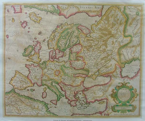 afbeelding van kaart REPRODUCTION: Europa van Rumoldus Mercator