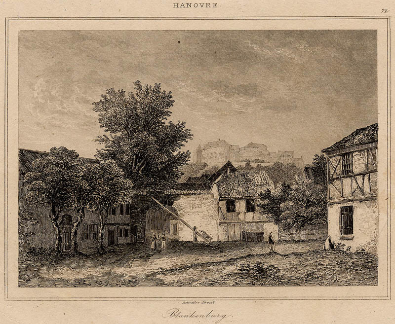 afbeelding van prent Hanovre, Blankenburg van Lemaitre (Blankenburg)