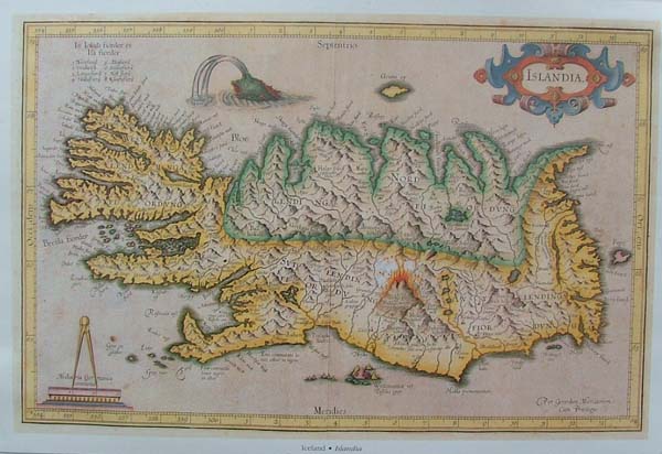 afbeelding van kaart REPRODUCTION: Islandia van Gerard Mercator
