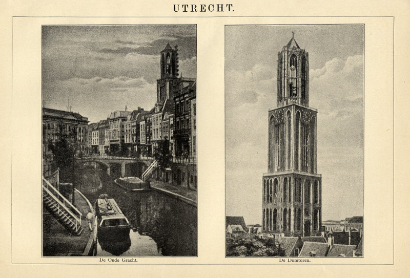 afbeelding van prent Utrecht van Winkler Prins (Utrecht)
